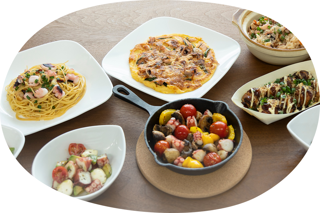 タコを使用した食品